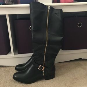 Brand New Black Leather Boots